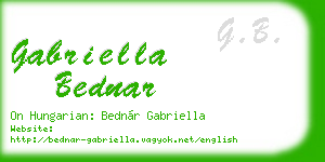gabriella bednar business card